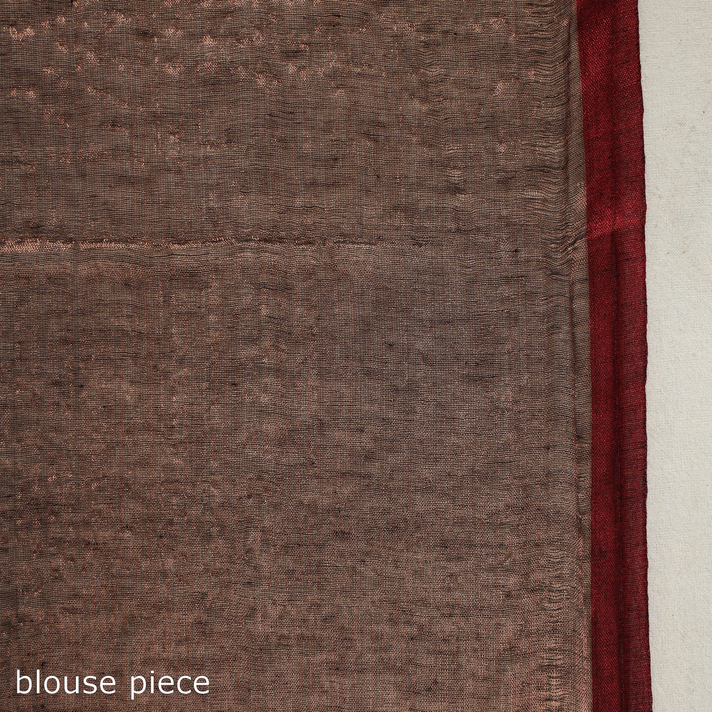 Brown - Bengal Fine Tissue Zari Saree 15