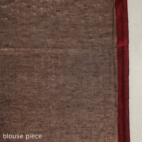 Buy Brown Bengal Fine Tissue Zari Saree Online at iTokri.com