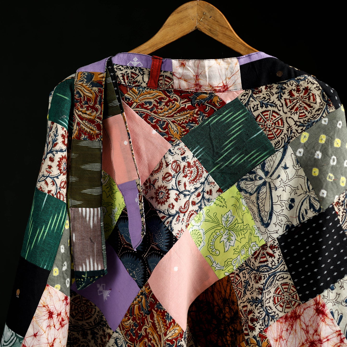 Tukdi Kaam Patchwork Cotton Wrap Around Skirt 05