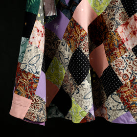 Tukdi Kaam Patchwork Cotton Wrap Around Skirt 05