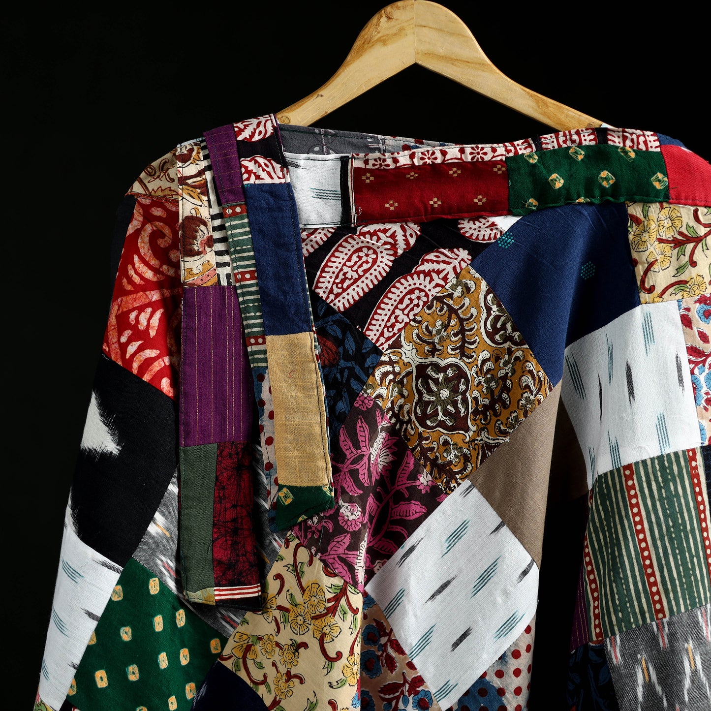 Tukdi Kaam Patchwork Cotton Wrap Around Skirt 07