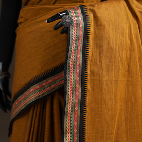 Yellow - Chettinad Woven Cotton Saree with Border 20