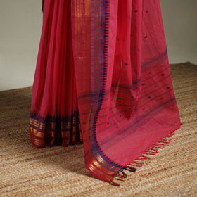 Pink - Kanchipuram Buti Cotton Saree with Border 58
