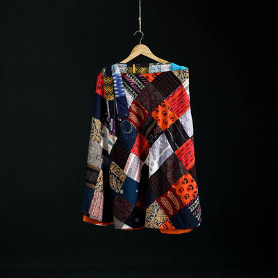Tukdi Kaam Patchwork Cotton Wrap Around Skirt 09