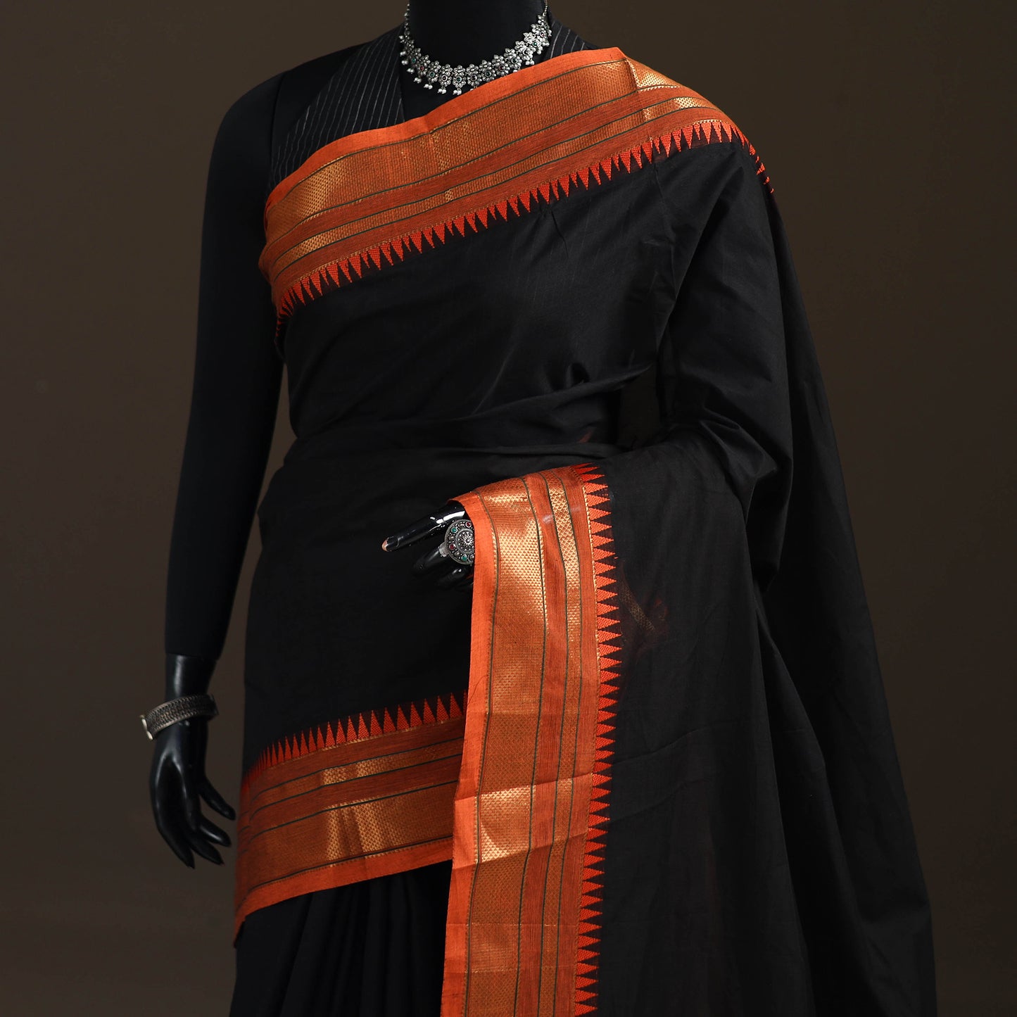 Chettinad Woven Cotton Saree with Border 21