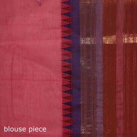 Pink - Kanchipuram Buti Cotton Saree with Border 58