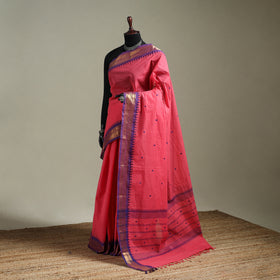 Pink - Kanchipuram Buti Cotton Saree with Border 59