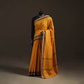 Orange - Chettinad Woven Cotton Saree with Border 22