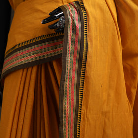 Orange - Chettinad Woven Cotton Saree with Border 22
