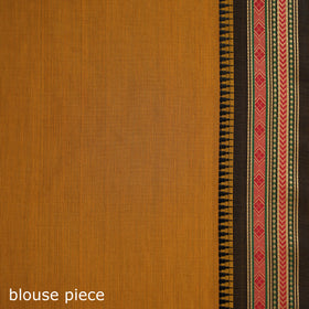 Orange - Chettinad Woven Cotton Saree with Border 22