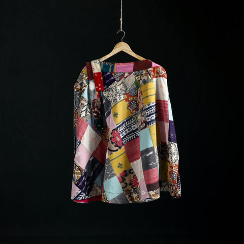 Tukdi Kaam Patchwork Cotton Wrap Around Skirt 12