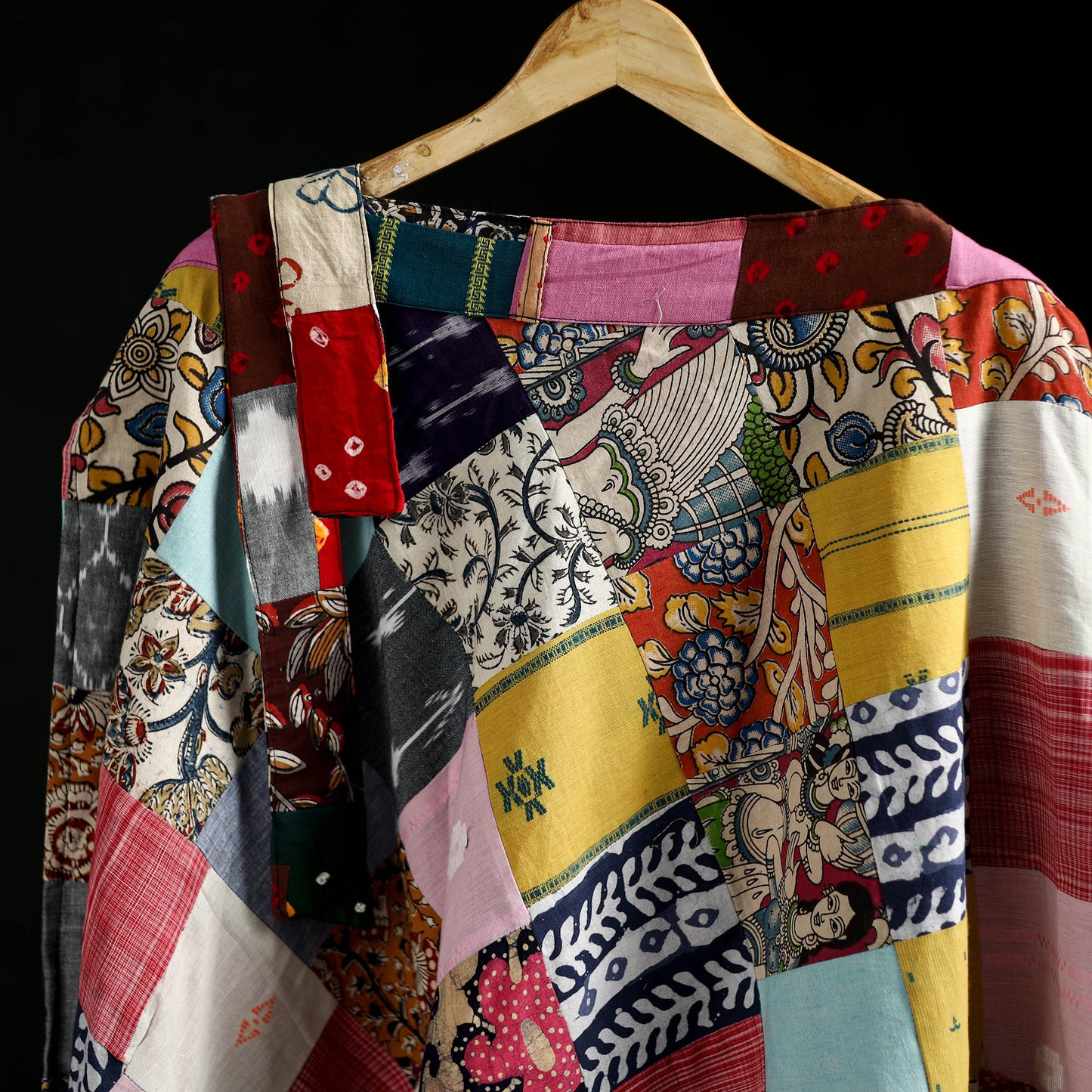 Tukdi Kaam Patchwork Cotton Wrap Around Skirt 12