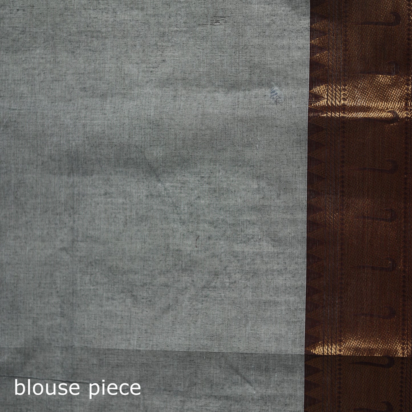 Grey - Kanchipuram Buti Cotton Saree with Border 60