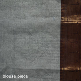 Grey - Kanchipuram Buti Cotton Saree with Border 60