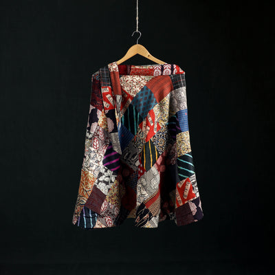 Tukdi Kaam Patchwork Cotton Wrap Around Skirt 13