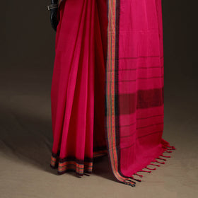 Pink - Chettinad Woven Cotton Saree with Border 24