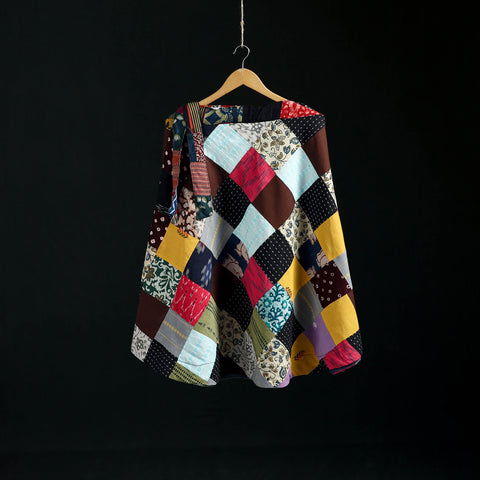 Tukdi Kaam Patchwork Cotton Wrap Around Skirt 15