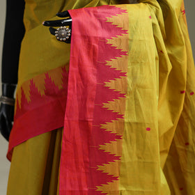 Yellow - Kanchipuram Buti Cotton Saree with Border 62