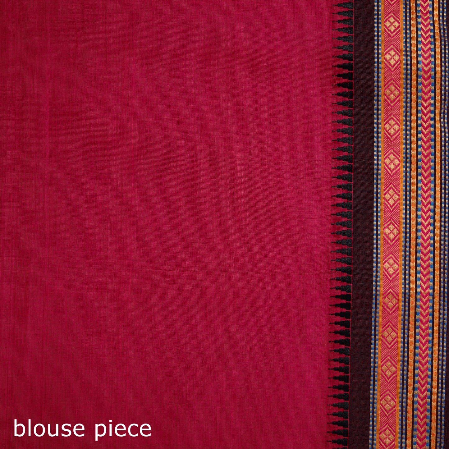 Pink - Chettinad Woven Cotton Saree with Border 24