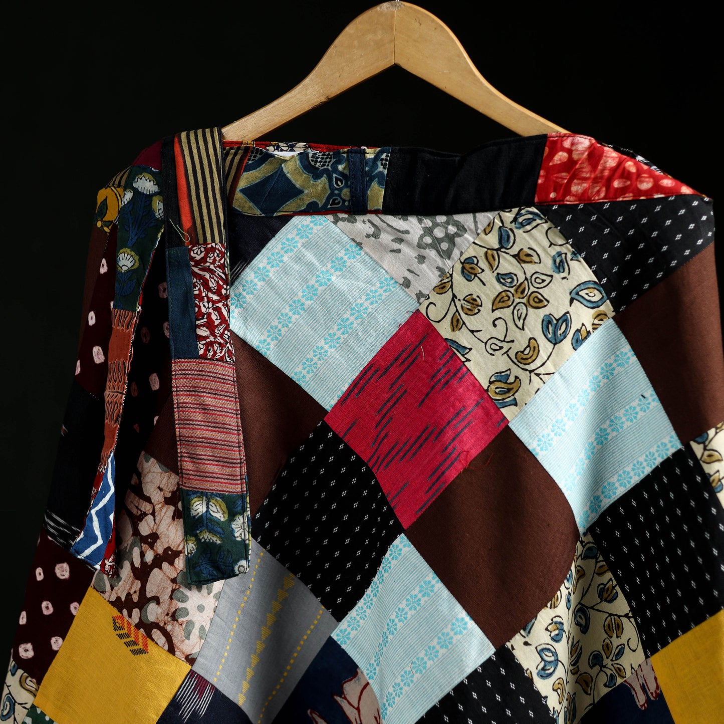 Tukdi Kaam Patchwork Cotton Wrap Around Skirt 15