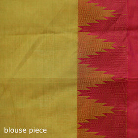 Yellow - Kanchipuram Buti Cotton Saree with Border 62