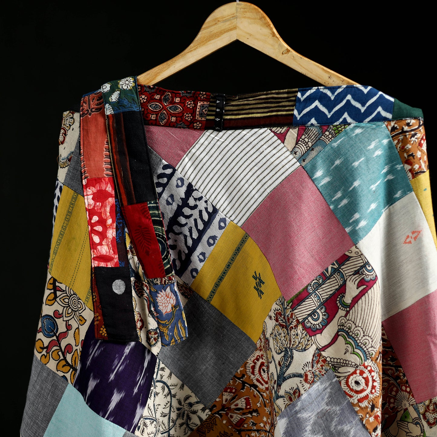Tukdi Kaam Patchwork Cotton Wrap Around Skirt 16