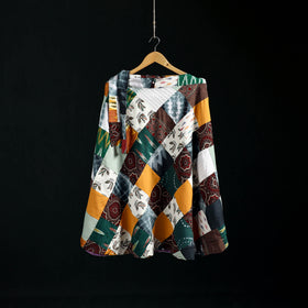 Tukdi Kaam Patchwork Cotton Wrap Around Skirt 17