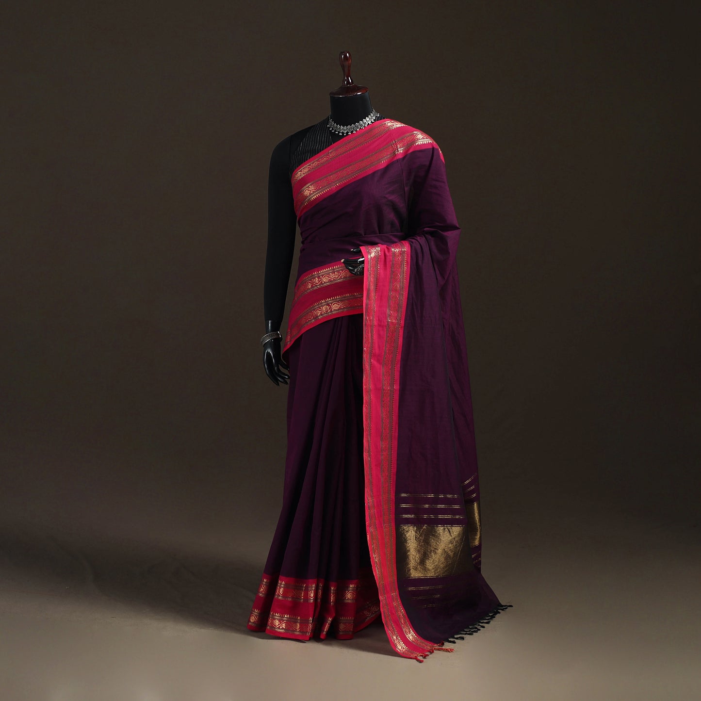Chettinad Woven Cotton Saree with Border 26