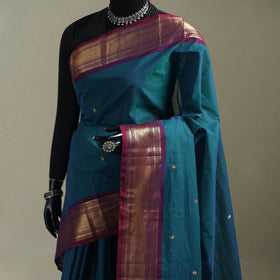 Green - Kanchipuram Buti Cotton Saree with Border 64