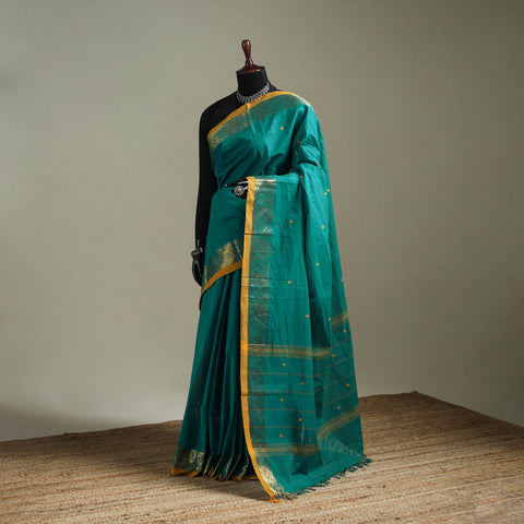 Green - Kanchipuram Buti Cotton Saree with Border 65