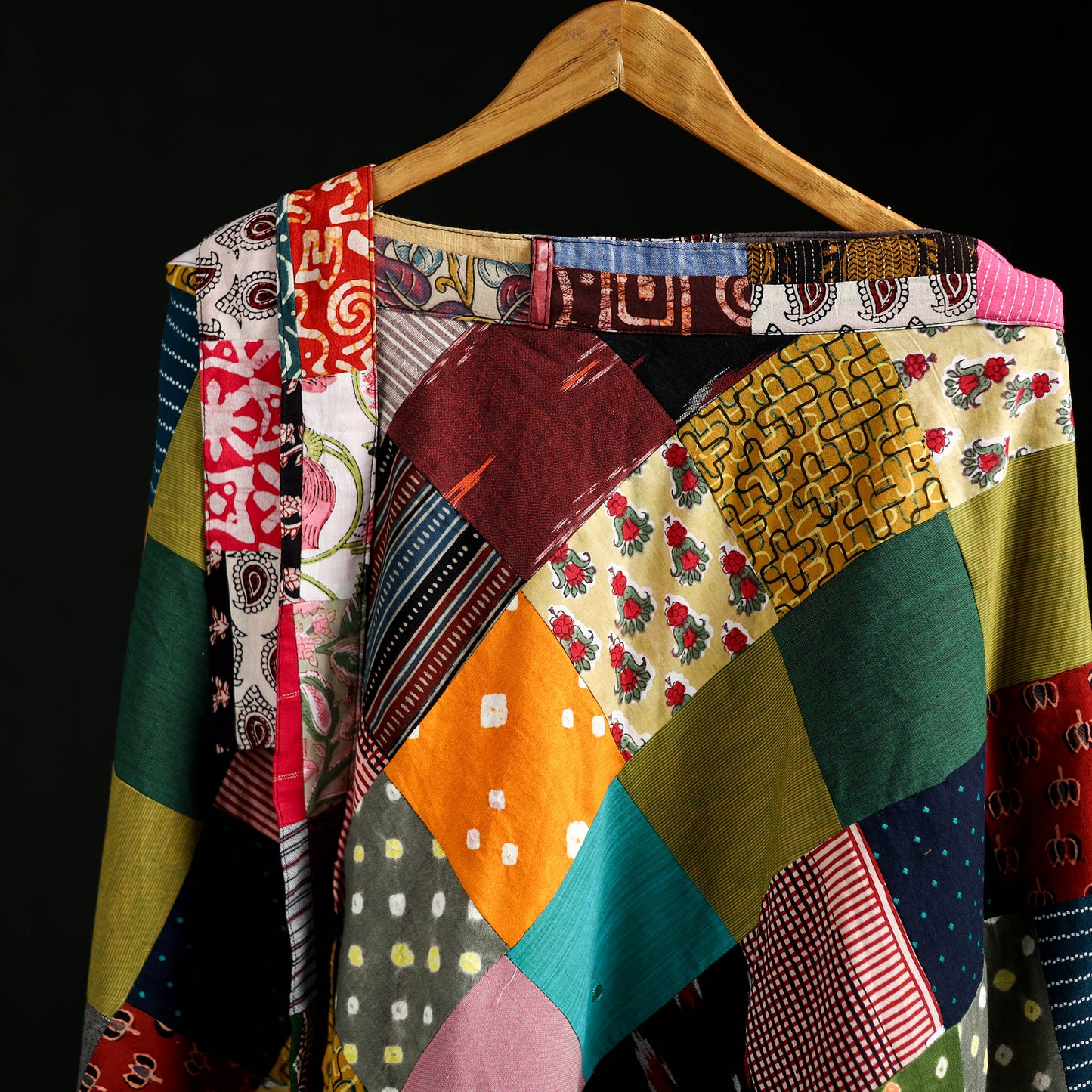 Tukdi Kaam Patchwork Cotton Wrap Around Skirt 19