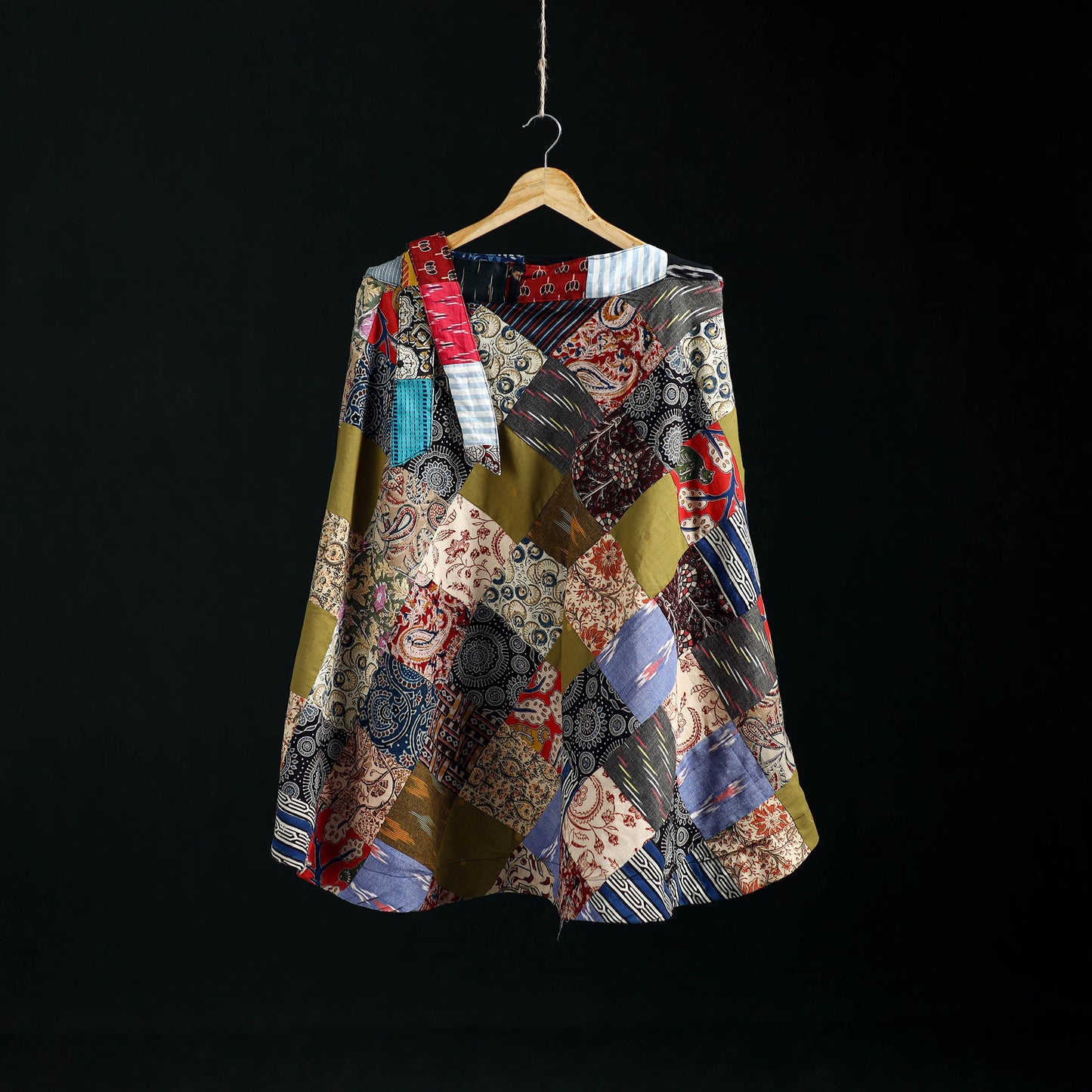 Tukdi Kaam Patchwork Cotton Wrap Around Skirt 20