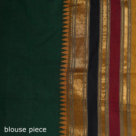 Green - Chettinad Woven Cotton Saree with Border 27