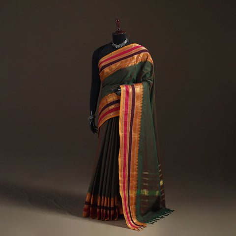 Chettinad Woven Cotton Saree with Border 28