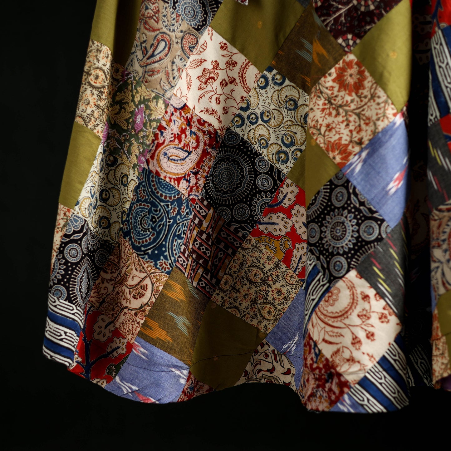Tukdi Kaam Patchwork Cotton Wrap Around Skirt 20