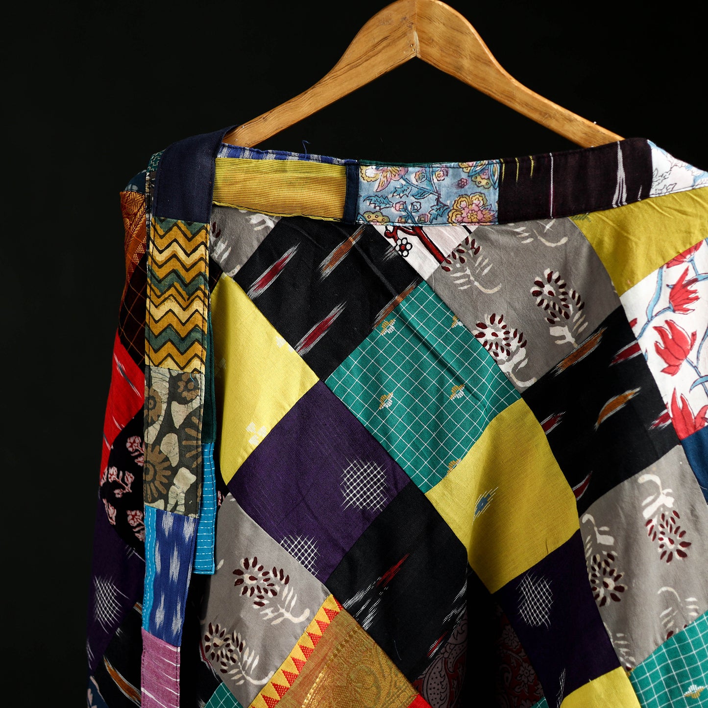 Tukdi Kaam Patchwork Cotton Wrap Around Skirt 21