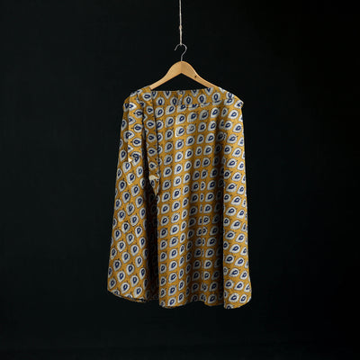 Bagru Hand Block Print Natural Dyed Cotton Wrap Around Skirt 22