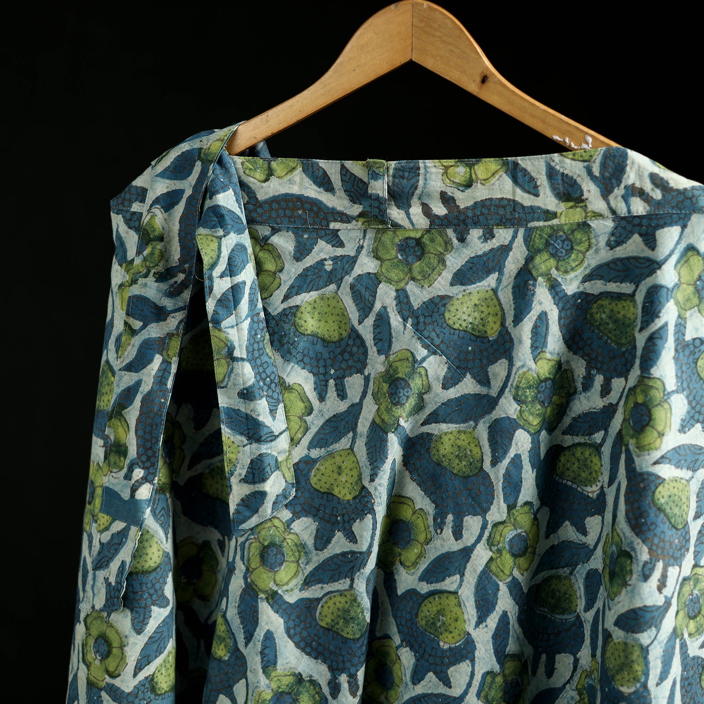 Bagru Hand Block Print Natural Dyed Cotton Wrap Around Skirt 24