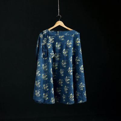 Bagru Hand Block Print Natural Dyed Cotton Wrap Around Skirt 25