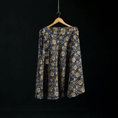 Bagru Hand Block Print Natural Dyed Cotton Wrap Around Skirt 26