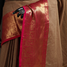 Brown - Chettinad Woven Cotton Saree with Border 33