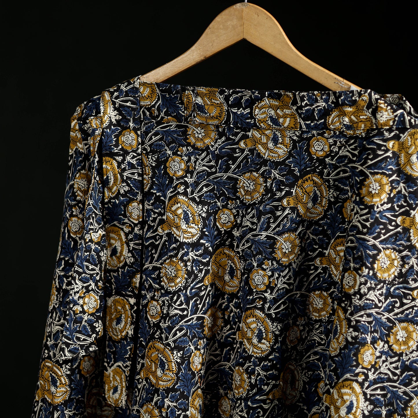 Bagru Hand Block Print Natural Dyed Cotton Wrap Around Skirt 26