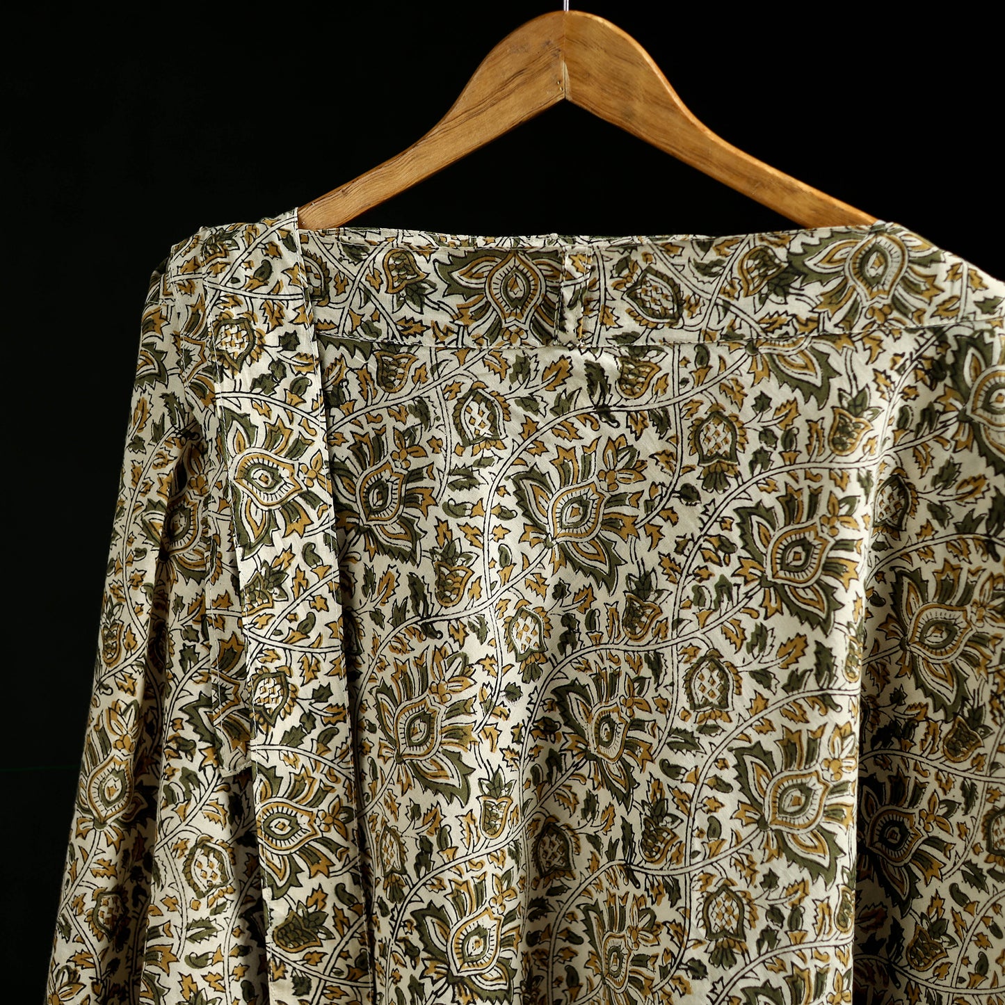 Bagru Hand Block Print Natural Dyed Cotton Wrap Around Skirt 27