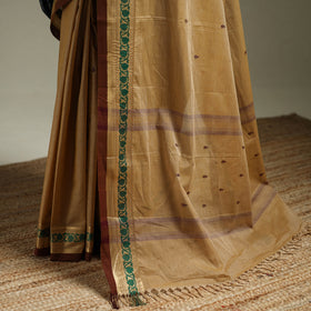 Beige - Kanchipuram Buti Cotton Saree with Border 69