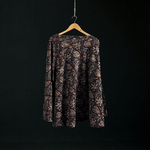 Multicolor - Bagru Hand Block Print Natural Dyed Cotton Wrap Around Skirt 29