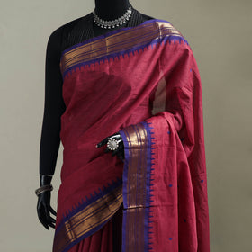 Pink - Kanchipuram Buti Cotton Saree with Border 71