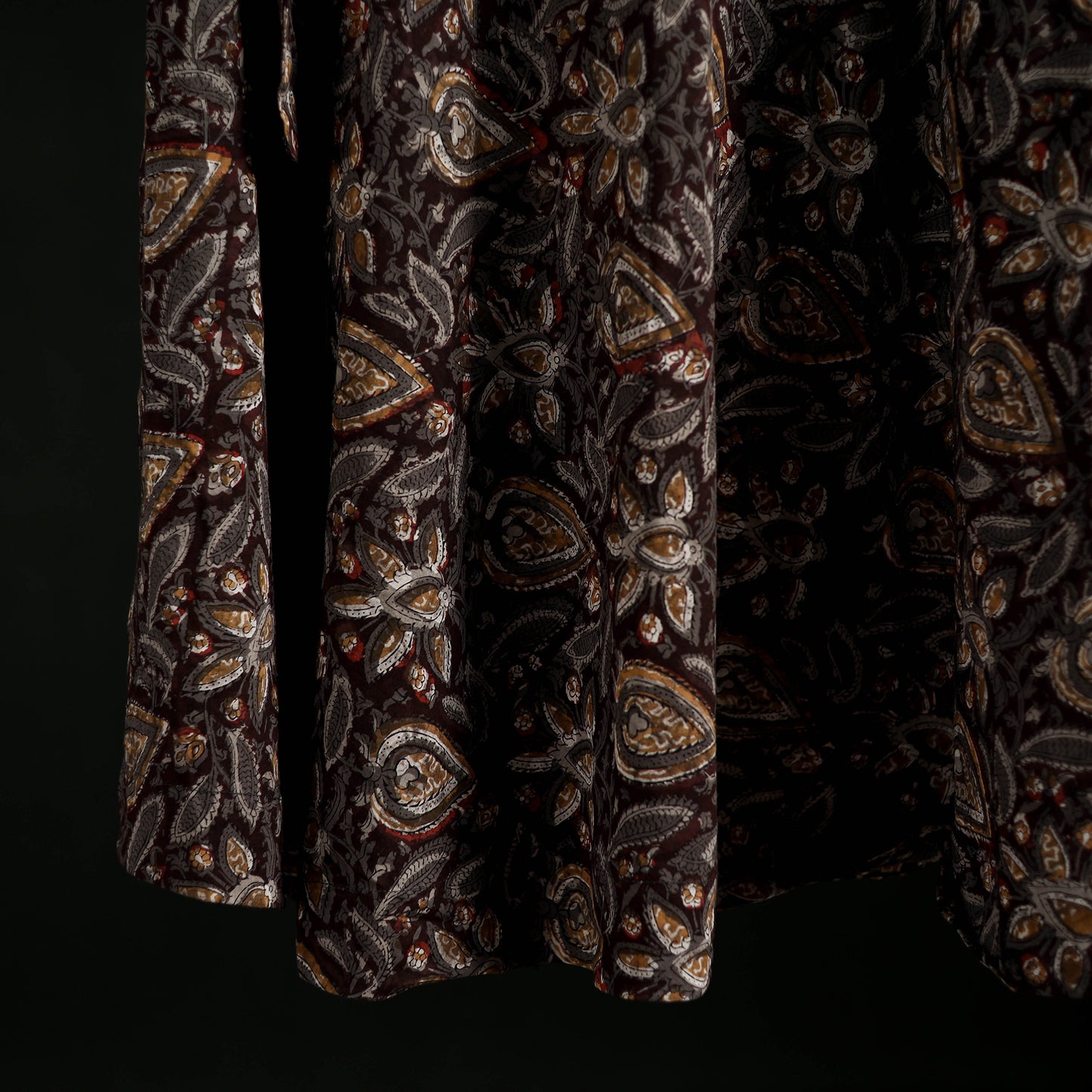 Bagru Hand Block Print Natural Dyed Cotton Wrap Around Skirt 29
