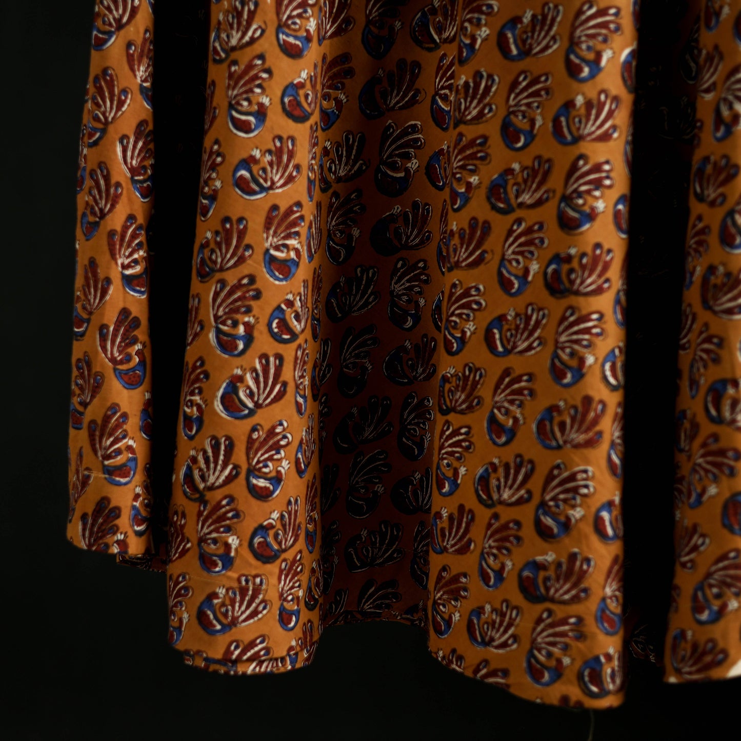 Bagru Hand Block Print Natural Dyed Cotton Wrap Around Skirt 30