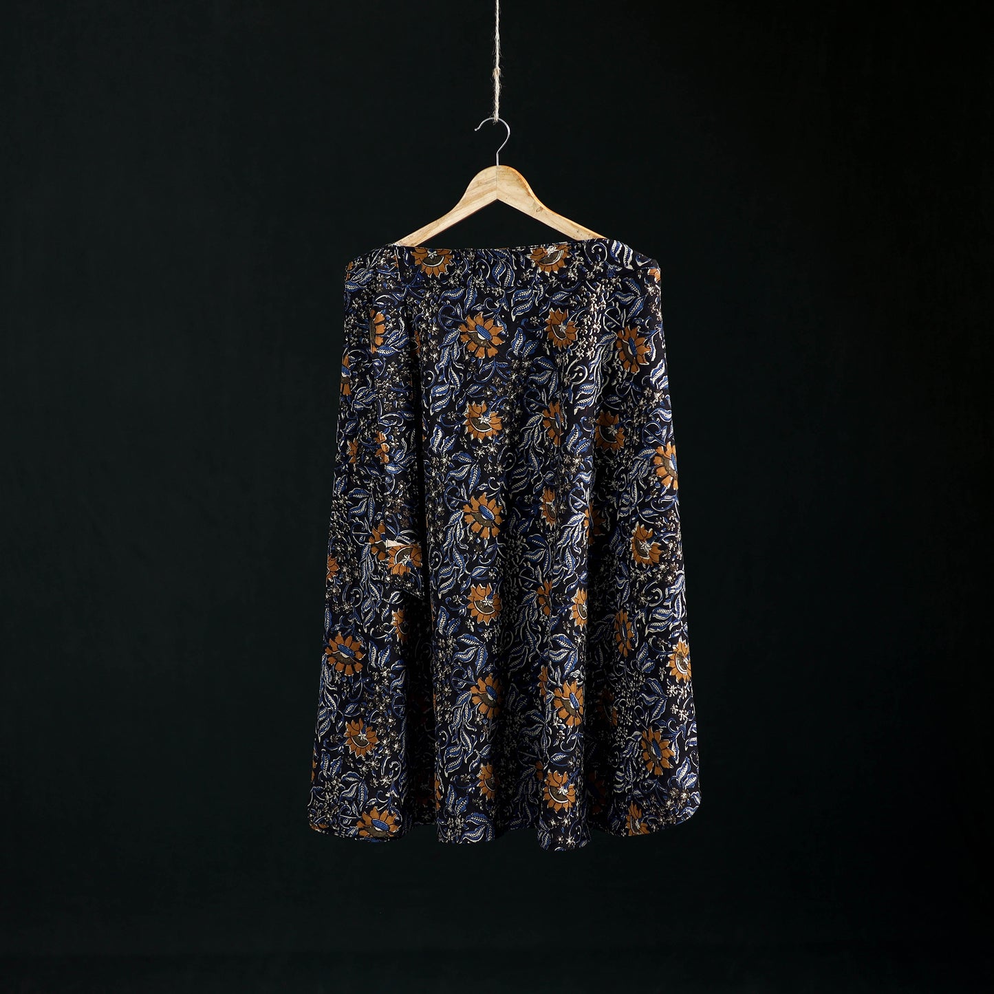 Bagru Hand Block Print Natural Dyed Cotton Wrap Around Skirt 31