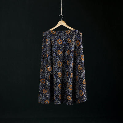 Bagru Hand Block Print Natural Dyed Cotton Wrap Around Skirt 31
